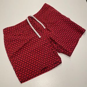 New Never worn J. Crew 7" Bathing Suit in Red